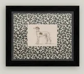 Greyhound Art with Cheetah Background - 9x7 Elegant Wall Decor — Riverside Franklin