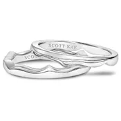 14K “Namaste” Sculpted Stackable Band Pair