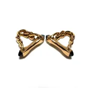 18K Gold &amp; Sapphire Wrap Cufflinks 9.96 (dwt)