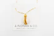 24kt Gold Dipped Cowry Shell Necklace