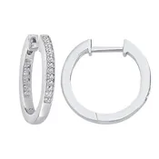 0.05CT Diamond Inside-out Hoop Earrings (DFE084)