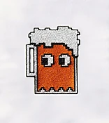 8-Bit Beer Mug Embroidery Design | Retro Pixel Art Style | Fun Bar &amp;amp; Pub Stitch