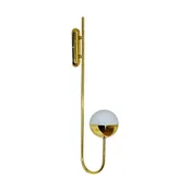 Brass and Opaline Glass Sconce —  Fabio Ltd