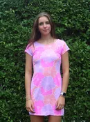 Addie Dress in Glowing Gardenia Pink