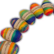 Rainbow Felted Soaps by Twisted Purl| 1 Blended Wool Wrapped Soap in Bright RAINBOW Colors | YES IT IS SOAP