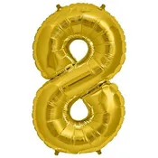 16" Number Balloons - Gold