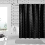 3D PEVA Sqaure Grommet Shower Liner With Magnetic Weighted Bottom, 70x72 Inches
