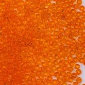 10SV236-3SQ: Antique Venetian 10/0 Seed Bead Transparent Orange #3 Square Hole - 10 Grams