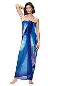 Abstract Floral Print Sarong