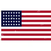 35 Star Outdoor Historic U.S. Flags 1863