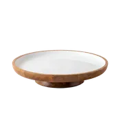 Enamel Footed Serving Platter