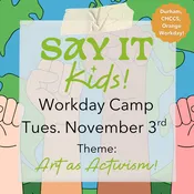 November 3rd Studio Camp:  Art as Activism! (8:30AM-4:30PM) — Say it With Glass Designs