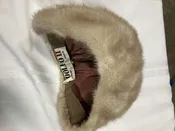 *Pastel Mink Cloche Hat, Adolpho II, Vintage to Antique, Excellent Condition