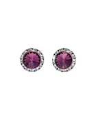 15mm - Dark Purple - Performance Earrings (Pierced)