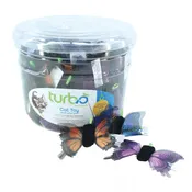 Coastal Turbo Butterfly With Shimmering Wings Cat Toy