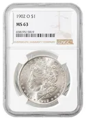 1902-O Morgan Dollar NGC MS-63 - Rarcoa | Rare Coin Company of America, Inc