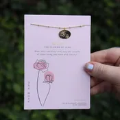14k Gold Dipped Nickel-Free Birth Month Flower Necklaces