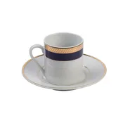 Kingsley Cobalt Demitasse (espresso) Cup with Saucer- 3.5 oz