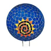 10" Mosaic Glass Gazing Ball, Sun