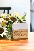 Carved Heart | Forever Personalized Marble and Wood Coasters - ZCOS0044