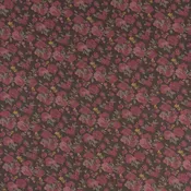 Berry Floral Japanese Cotton Voile on Deep Plum
