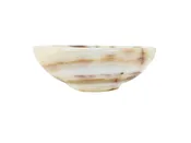 6 Inch Green Onyx Stone Carved Bowl