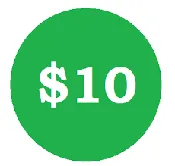 $10 Price as Marked