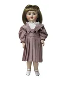 11" Silk Bleuette Doll Dress with Bretelles and Blouse