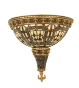Meyda Tiffany Fleur-de-lis Art Glass Wall Sconce - Large