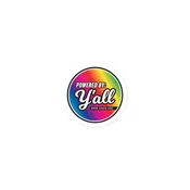 Powered By Y’all Sticker Rainbow