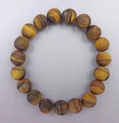 10mm Stretch Tiger Eye Matte Bracelet