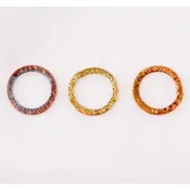 18mm Rainbow Copper Snakeskin Textured Link