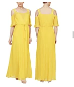 Cold-Shoulder Goddess Dress
