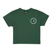 Chicago Cubs 120 Clock Script Women's Tee Green by New Era