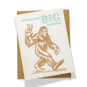 Big Foot | Birthday | Letterpress Greeting Card