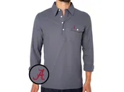 Alabama - Coach's Long Sleeve Players Shirt - A - Blue Steel