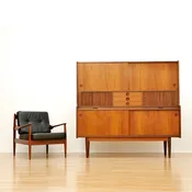 Large Danish Teak Hutch Credenza by Johannes Andersen for Uldum Mobelfabrik