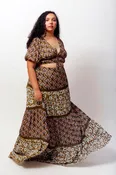 Aisha Crop Top and Maxi Skirt Two Piece Set