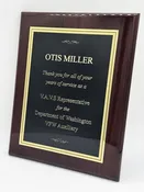Economy Piano Finish Wall Plaque