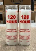 Emergency Candle, 120 hr, 2 pack