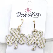 1.25" Itty Bitty Shamrocks -Earrings