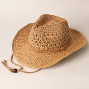 Natural Material Straw Panama Adjustable Sun Hat