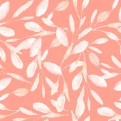 3 Wishes Flannel - Savannah Vine - Coral
