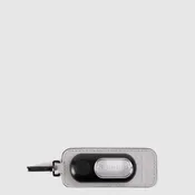 Address tag in pelle con torcia