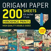 200 Sheets 6.75” Hiroshige Patterns Origami Paper