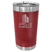 16 oz. Stainless Steel Pint with Slider Lid