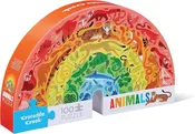 100 Pc Shaped Box Puzzle - Rainbow Animals