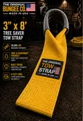 3" × 8' Tree Saver Strap & Winch Extension – 30,000 lb Break Strength | Made in USA