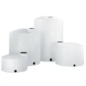 1100 Gallon Plastic Vertical Liquid Storage Tank without Fittings
