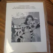 Greeting Card- I wanted a puppy